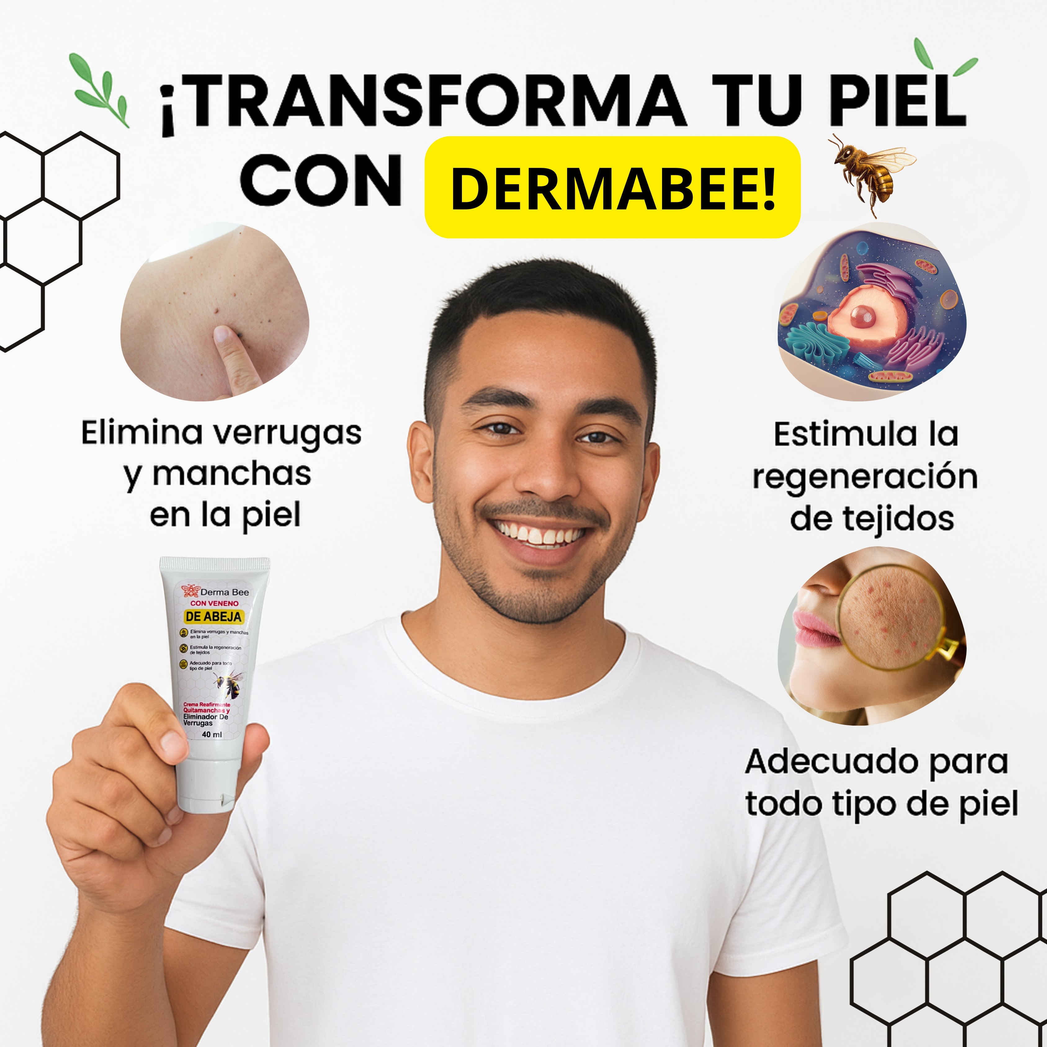 DermaBee. Crema quitamanchas y verrugas 🐝