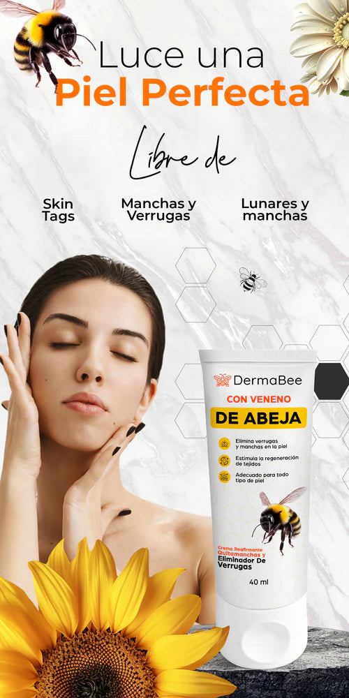 DERMABEE® – Crema tópica a base de veneno de abeja, hecho con ingredientes 100% naturales.
