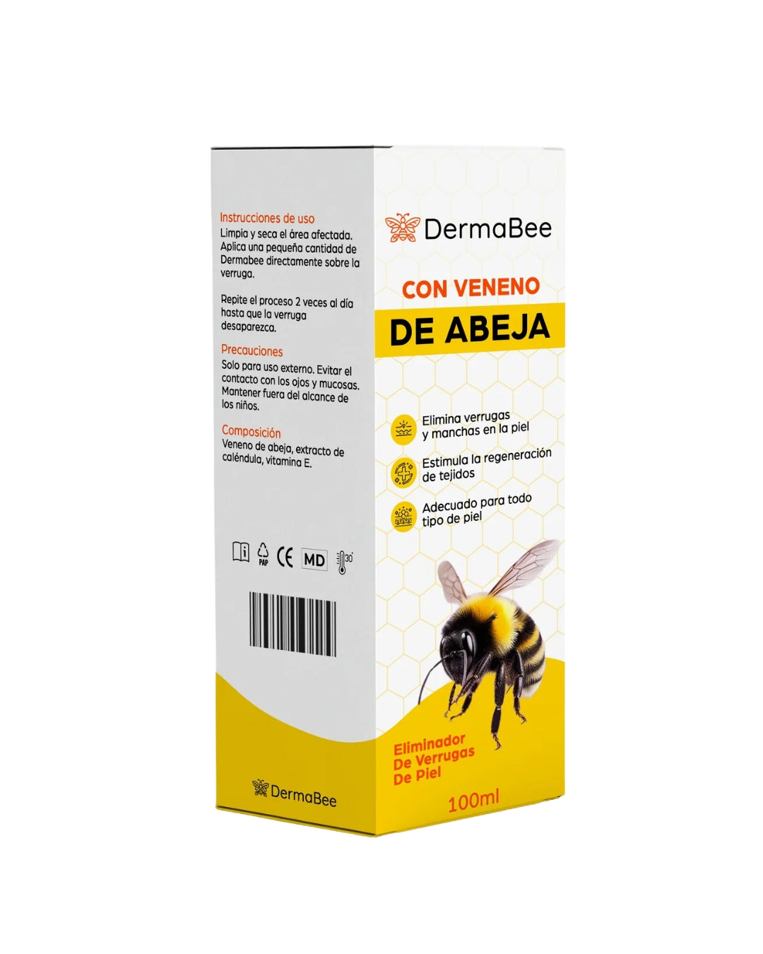 DERMABEE® – Crema tópica a base de veneno de abeja, hecho con ingredientes 100% naturales.